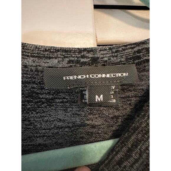 French Connection Charcoal Cutout Bodycon Maxi Dress – Long Sleeve, Size M - Picture 3 of 4